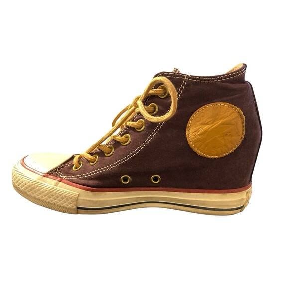 Converse Chuck Taylor AllStar Lux Mid Purple Faux Suede Hidden Wedge Sneaker 6.5 - Picture 6 of 11